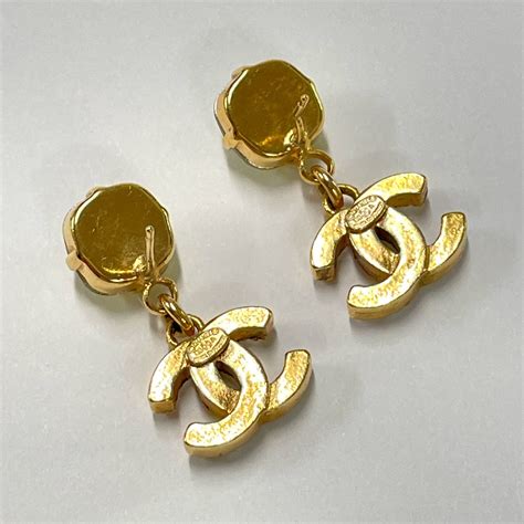 fake chanel rhinestone earrings|chanel jewelry signatures.